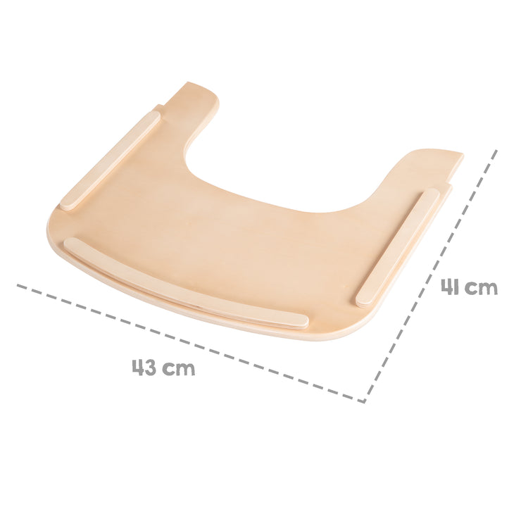 Bandeja de comedor para 'Sit Up Flex' - Compatible con sistema de arnés - Madera natural