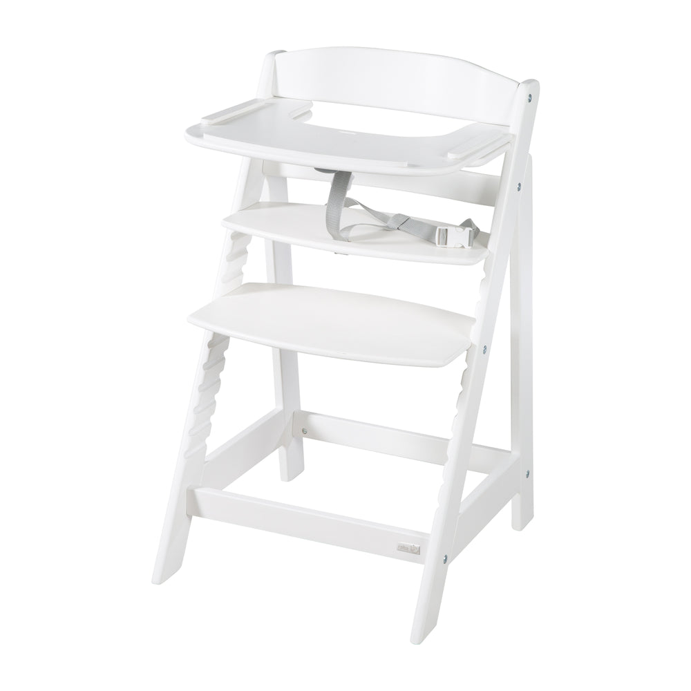 Bandeja para comer para 'Sit Up Flex' - Compatible con sistema de cinturones y almohadillas - Madera blanca