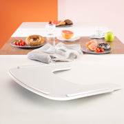 Dining Tray for 'Sit Up Flex' - Compatible with harness system & pads - White wood