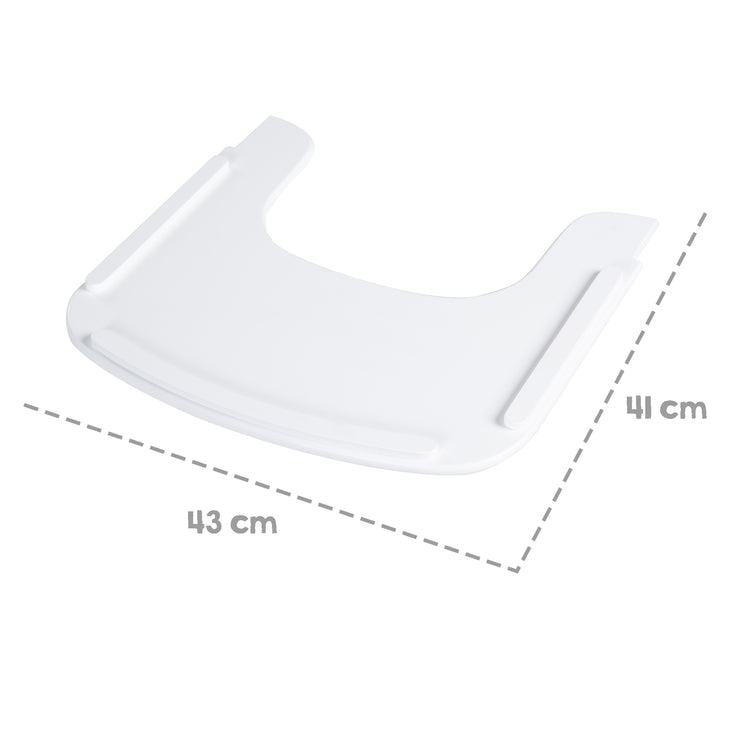 Plateau pour "Sit Up Flex" - Compatible avec le système de harnais - Bois blanc