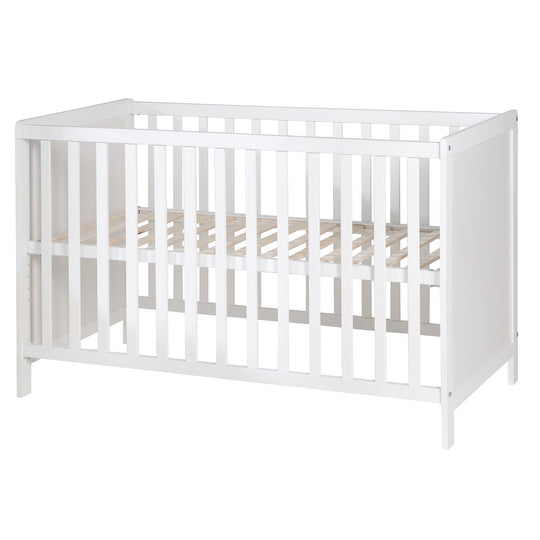 Cameretta per bambini 'roba Style' incl. Fasciatoio e letto laterale, con rete a doghe, 60 x 120 cm, bianco