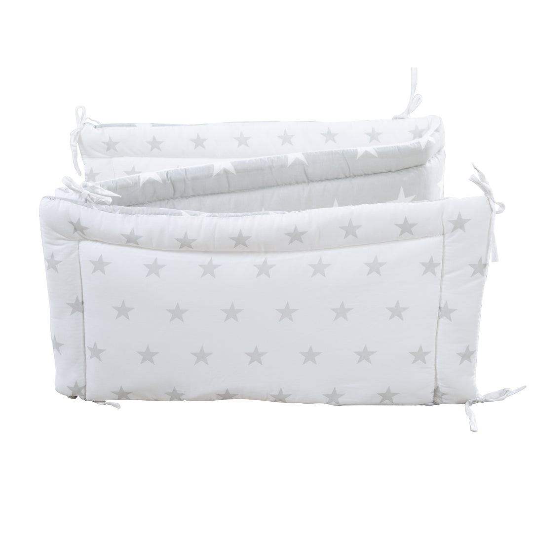 Letto multifunzione con funzione di attacco 60 x 120 cm, bianco, compresa l'attrezzatura da letto