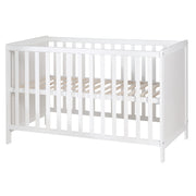 Chambre bébé duo "Hamburg" - Lit bébé 60x120 + Commode à langer - Blanc