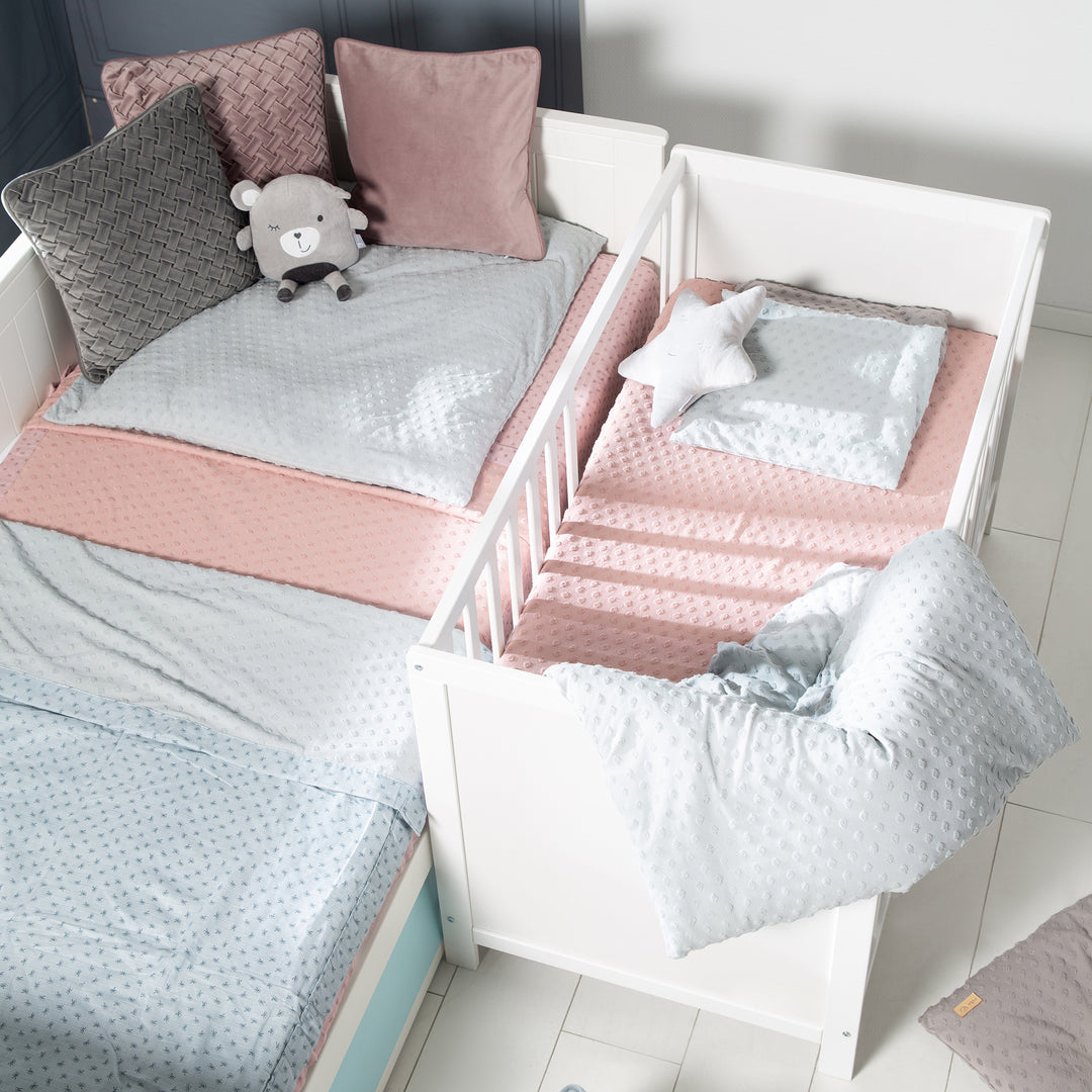Cameretta per bambini 'roba Style' incl. Fasciatoio e letto laterale, con rete a doghe, 60 x 120 cm, bianco