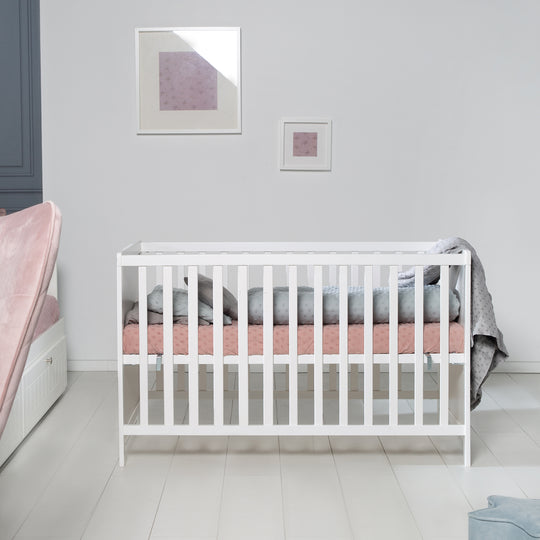 Cameretta per bambini 'roba Style' incl. Fasciatoio e letto laterale, con rete a doghe, 60 x 120 cm, bianco
