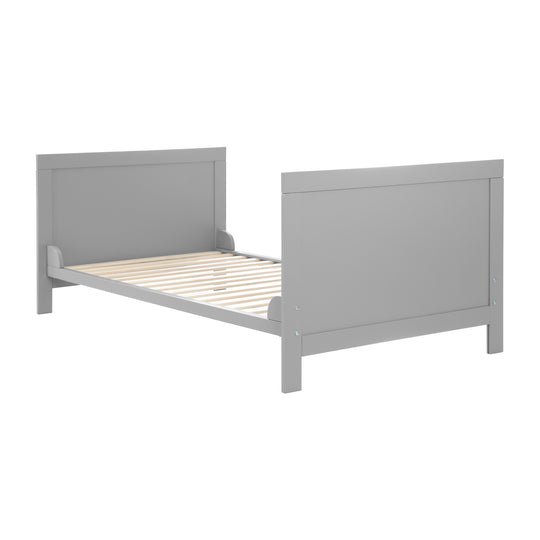 Set letto completo 'Sternenzauber' 70 x 140 cm, grigio talpa, inclusa biancheria da letto, baldacchino, nido e materasso