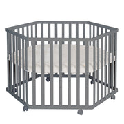 Running 6 -Corner, y compris l'insert «Grisolsh Stepped» - Hauteur réglable - Anthracite en bois