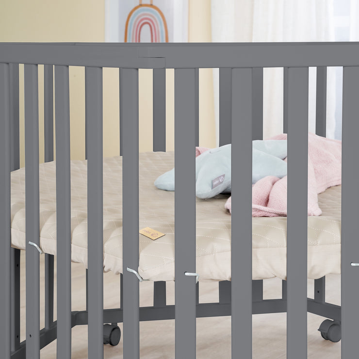 Running 6 -Corner, y compris l'insert «Grisolsh Stepped» - Hauteur réglable - Anthracite en bois