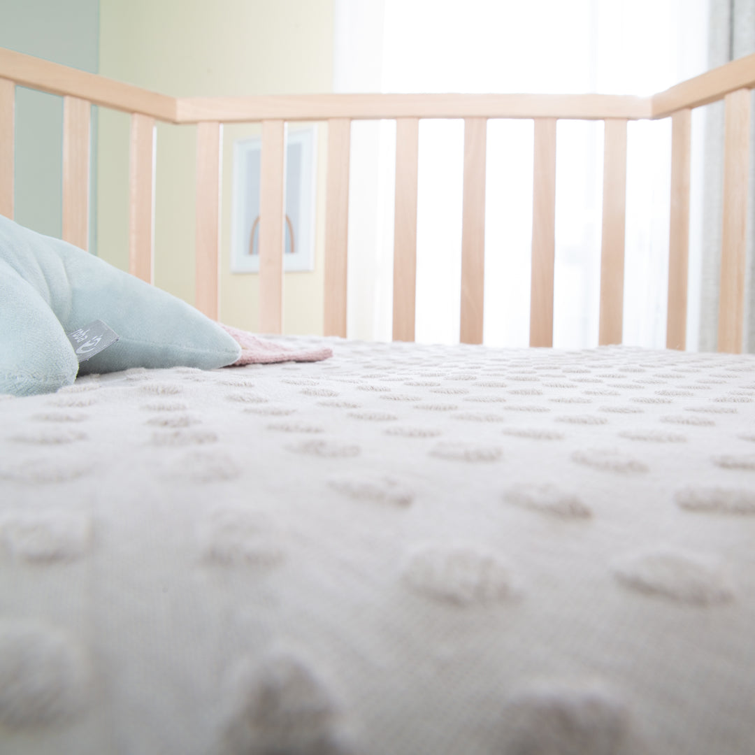 Parc hexagonal 'Lil Planet' gris - Hêtre massif - Hauteur réglable - Naturel