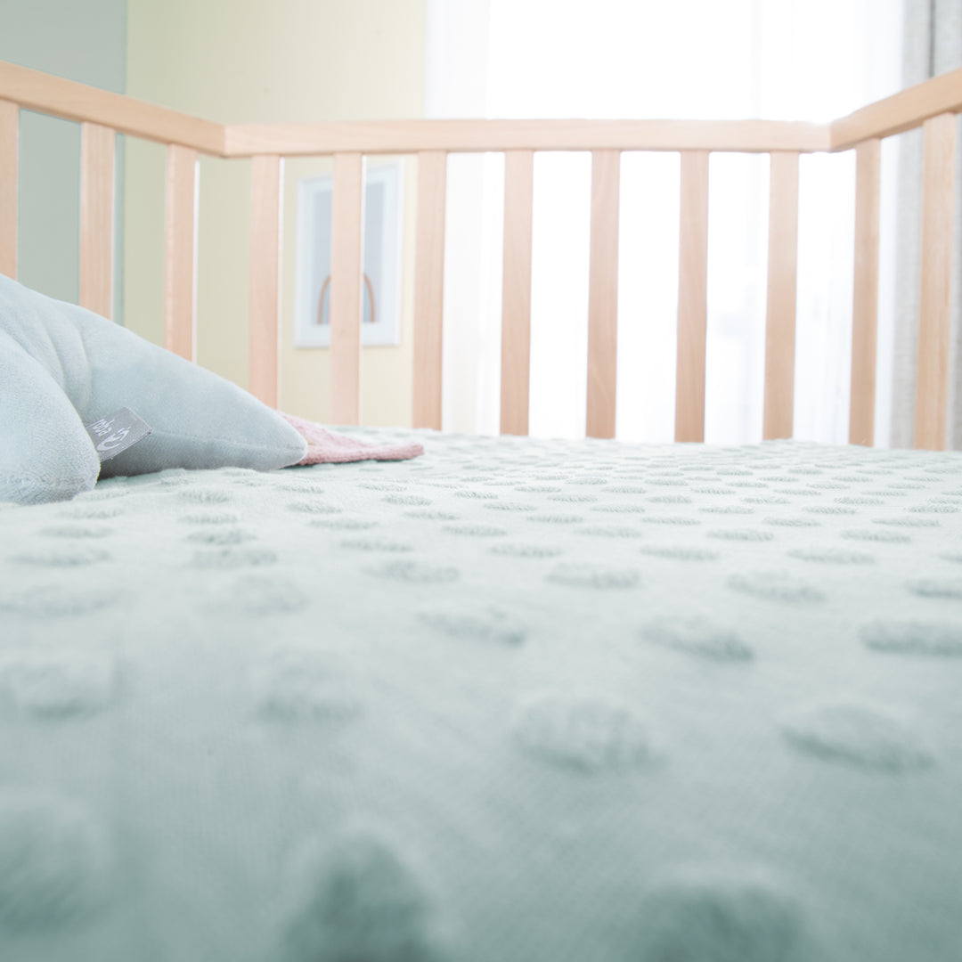 Parc hexagonal 'Lil Planet' - Hêtre massif - Hauteur réglable - Naturel / Vert givré