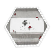 Correr 'Adam & Owl' de 6 esquinas, incluyendo inserto protector, madera blanca