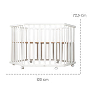 Correr 'Adam & Owl' de 6 esquinas, incluyendo inserto protector, madera blanca