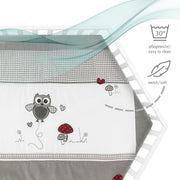 Correr 'Adam & Owl' de 6 esquinas, incluyendo inserto protector, madera blanca