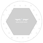 Running 'Rock Star Baby', 6-corner, game grid including protective insert & roll, wood white