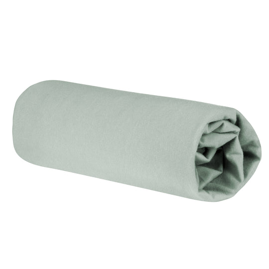 Drap-housse extensible 'Lil Planet' - Coton biologique certifié GOTS et Oeko Tex - Vert givré