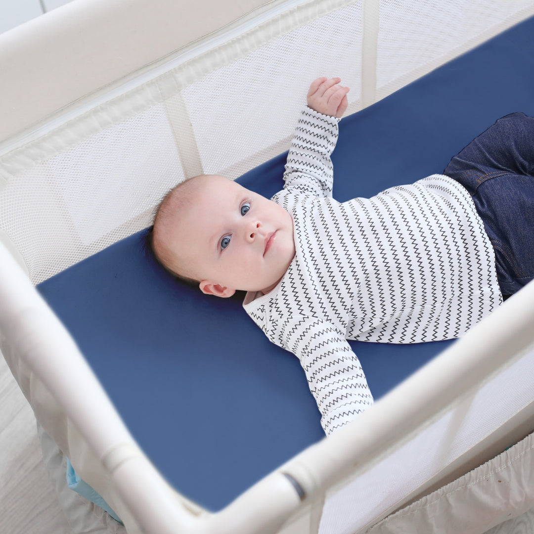 Travel Crib Mattress, 60 x 120 cm, Foldable Mattress for Baby Crib Includes Carrying Bag