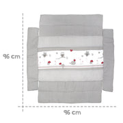Universal drillage insert 'Adam & owl', 75 x 100 to 100 x 100 cm for all playpen