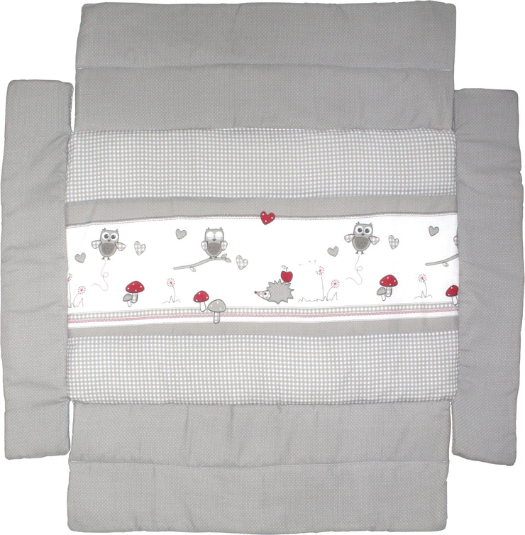 Universal drillage insert 'Adam & owl', 75 x 100 to 100 x 100 cm for all playpen