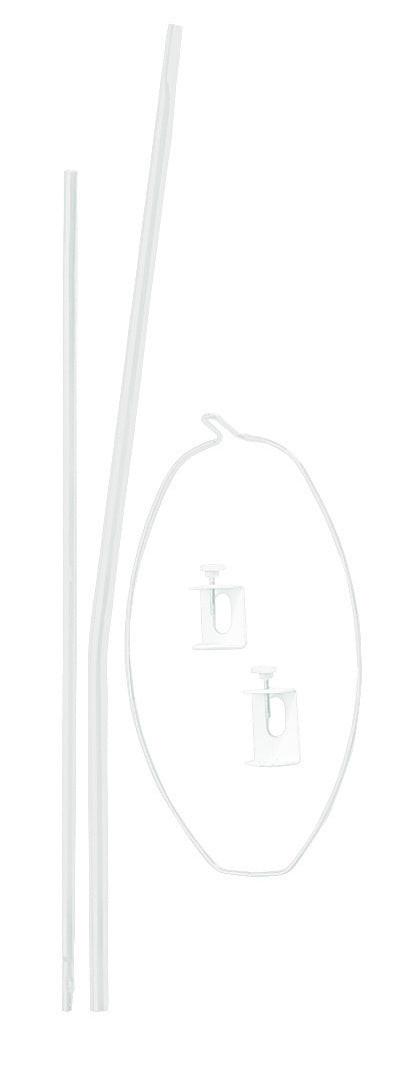 Barre de baldaquin, support universel de baldaquin, blanc, pour lit de bébé, rond, env. 150 cm