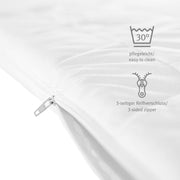 Matelas de passagers pour la lecture 75 x 100 cm, matelas play blanc, matelassé