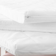 Matelas pour parc bébé, pour les modèles 75 x 100 cm, matelas blanc, piqué