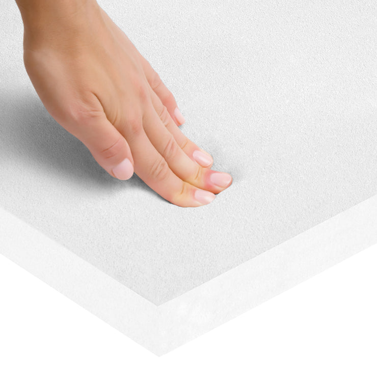 Matelas de passagers pour la lecture 75 x 100 cm, matelas play blanc, matelassé