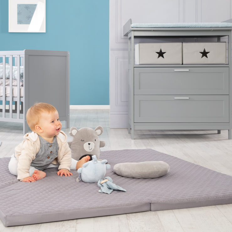 Play & crawl mattress 'roba Style' 60 x 120 cm, foldable to 120 x 120 cm