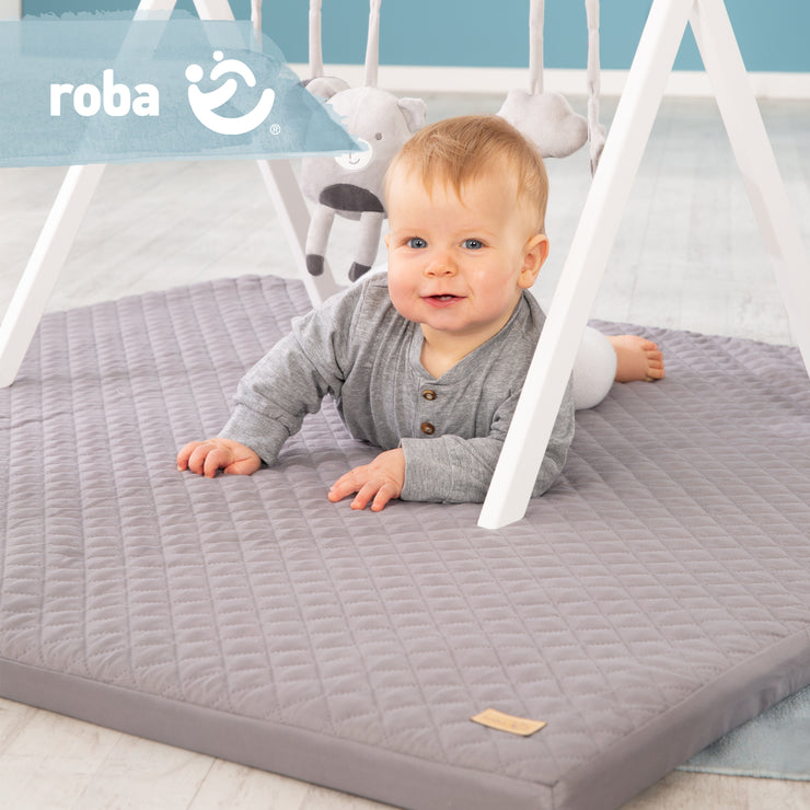 Jouez et rampant matelas «style roba» 60 x 120 cm, pliable à 120 x 120 cm