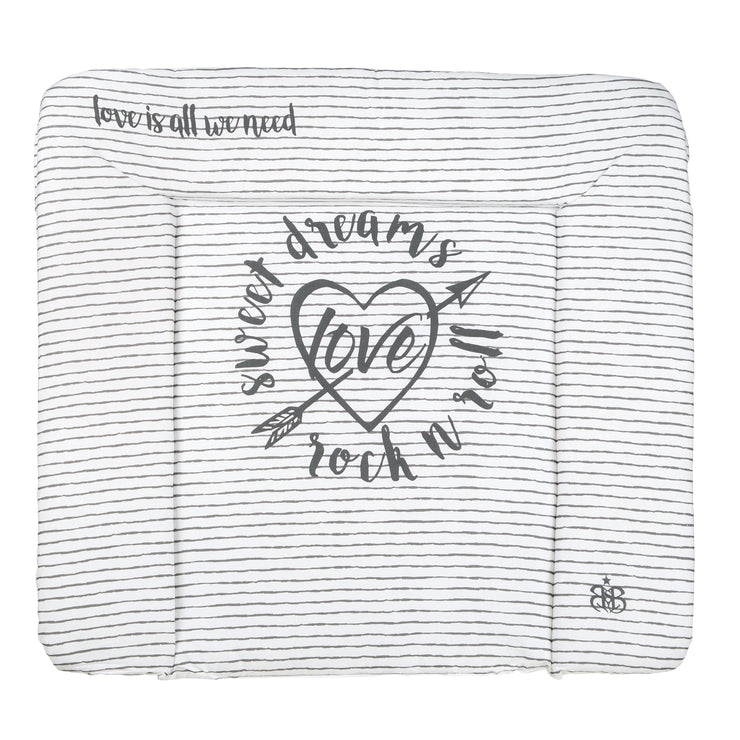 Wickelauflage 'Rock Star Baby 3', 85 x 75 cm, weiche Wickelunterlage, PU beschichtet