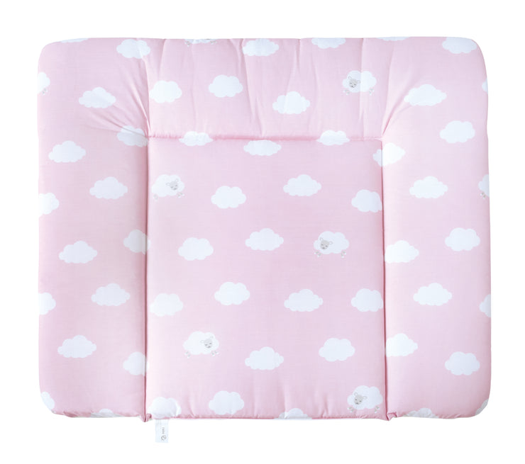 Wickelauflage 'Kleine Wolke rosa',  85 x 75 cm, weiche Wickelunterlage, PU beschichtet