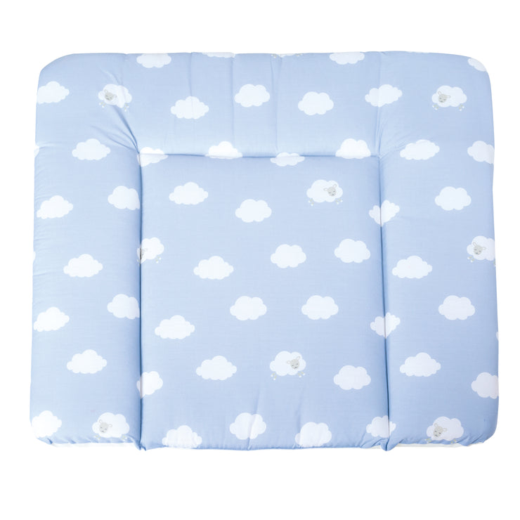 Matelas à langer "Kleine Wolke blau", 85 x 75 cm, matelas doux, revêtu de PU