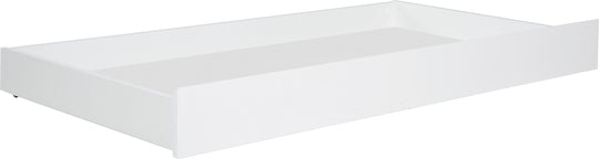 Box letto universale, in legno, con ruote, bianco, si inserisce sotto il lettino e i lettini combi