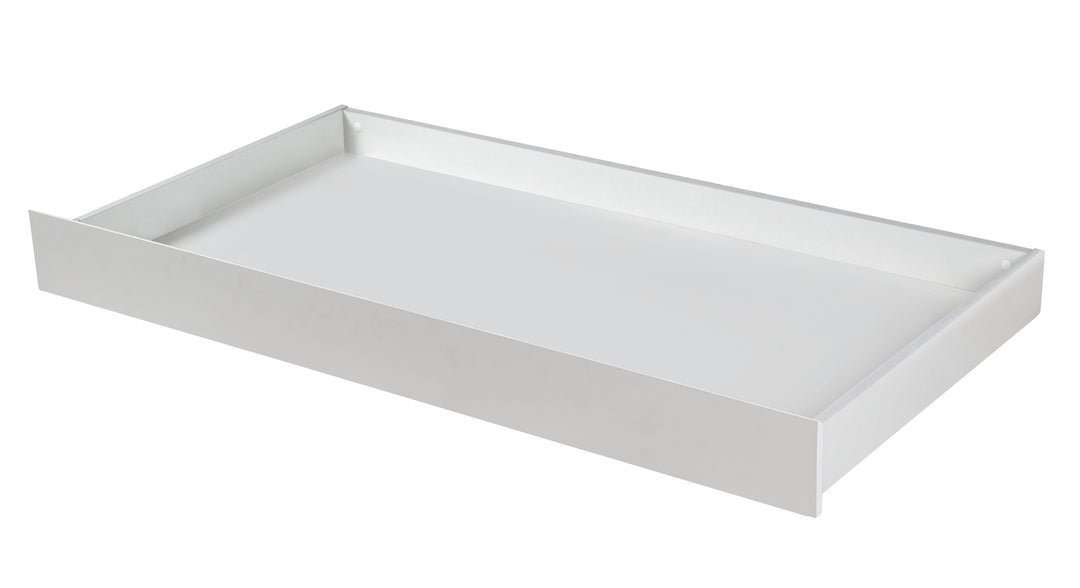 Box letto universale, in legno, con ruote, bianco, si inserisce sotto il lettino e i lettini combi
