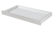 Caja de cama universal, madera, con rollos, blanco, adecuado debajo de la cuna y cunas combinadas