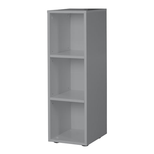Scaffale laterale taupe, con 2 ripiani, scaffale per camerette, HxLxP 88 x 27 x 32 cm