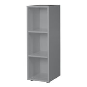 Étagère latérale taupe, 2 étagères, étagère pour bébé et chambre pour enfants, hxbxt 88 x 27 x 32 cm