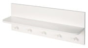 Wall wardrobe, 1 shelf, 5 hooks, for wall hall/bathroom or cloakroom in the children's room