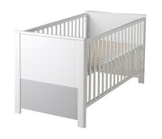 Room set 'Linus' incl. cmbi cot 70 x 140 cm, changing table & 3-door wardrobe, white / gray