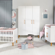 Chambre d'enfant complète "Mick", incl. lit bébé, commode à langer et armoire à 3 portes