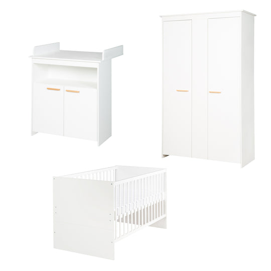Set de chambre 'Anton' incl. lit d'enfant 70x140, commode à langer 2 portes, armoire 2,5 portes