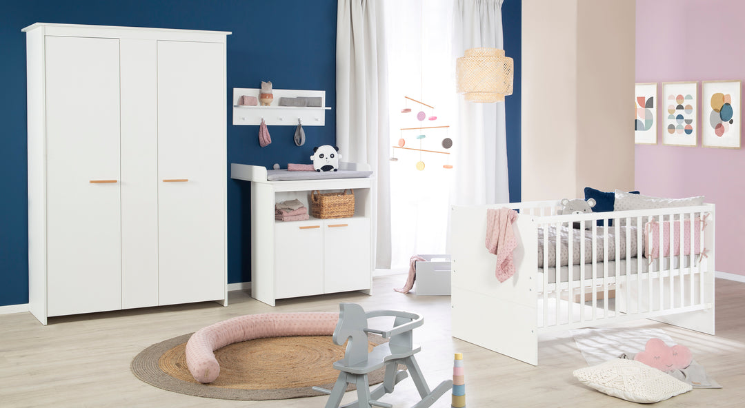 Set de chambre 'Anton' incl. lit d'enfant 70x140, commode à langer 2 portes, armoire 2,5 portes