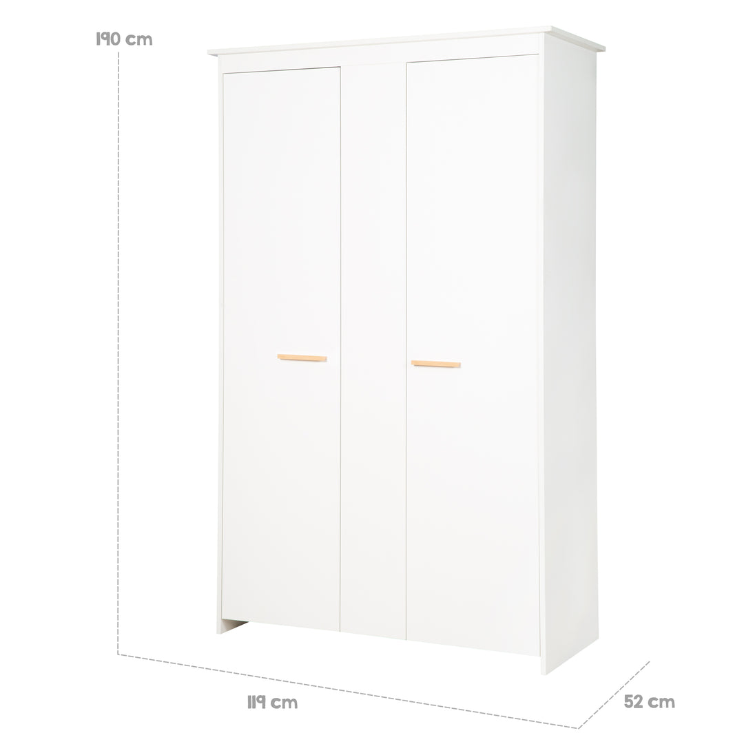 Set de chambre 'Anton' incl. lit d'enfant 70x140, commode à langer 2 portes, armoire 2,5 portes