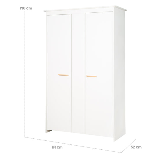 Set de chambre 'Anton' incl. lit d'enfant 70x140, commode à langer 2 portes, armoire 2,5 portes