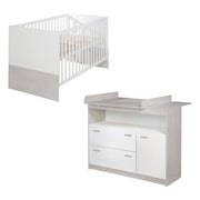 Ensemble de meubles «Julia» en 2 parties, y compris le lit pour enfants combi 70 x 140 cm et coffre d'enveloppement