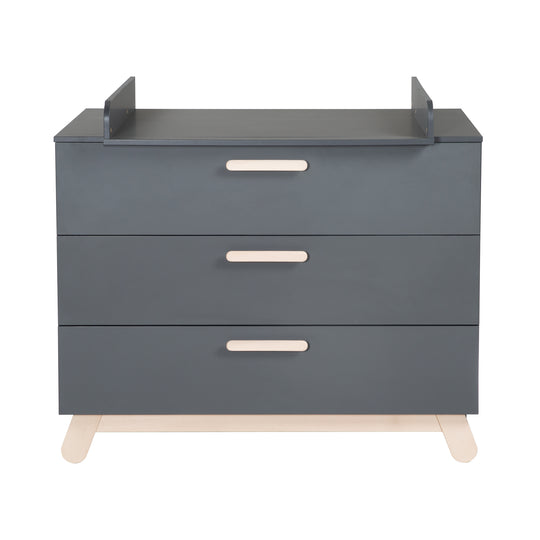 Furniture Set 'Jara' Including Baby/Children's Bed 70 x 140 cm & Changing Table in Anthracite