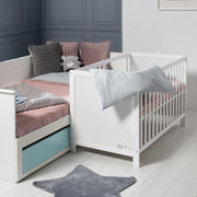 Zimmerset inkl. Wickelkommode 'Hamburg' & Beistellbett 60 x 120 cm inkl. Lattenrost