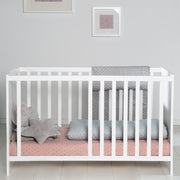 Chambre bébé duo "Hamburg" - Lit bébé 60x120 + Commode à langer - Blanc