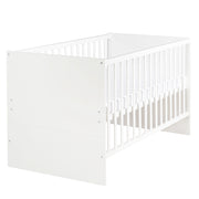 Möbelset 'Anton' inkl. Baby-/Kinderbett 70 x 140 cm & Wickelkommode in Weiß
