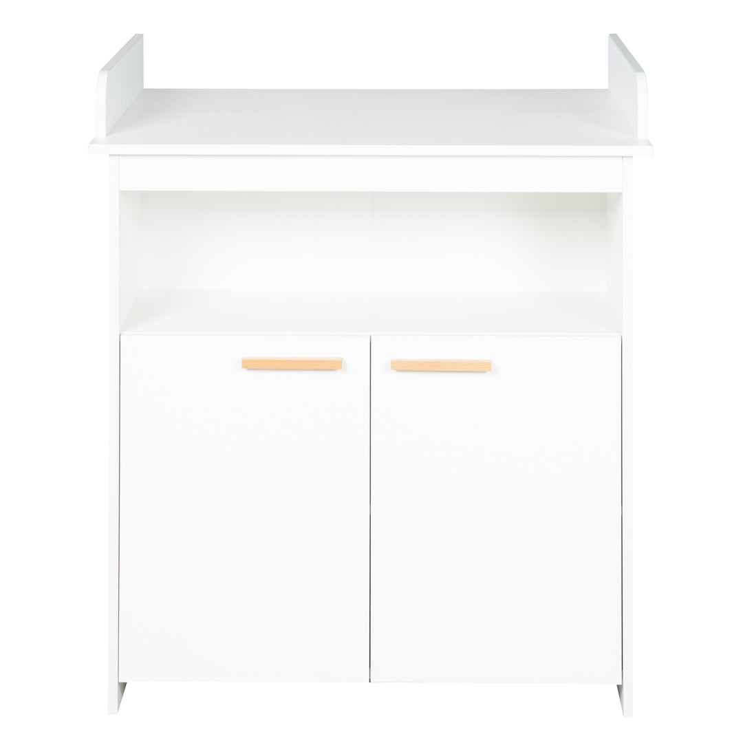 Set de meubles 'Anton' incl. lit bébé/enfant 70 x 140 cm & commode à langer en blanc