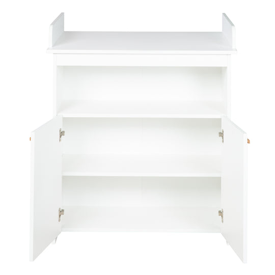 Set de meubles 'Anton' incl. lit bébé/enfant 70 x 140 cm & commode à langer en blanc
